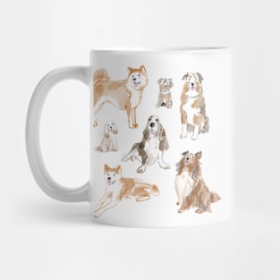 Pencil drawn dog Mug